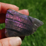 Purple Labradorite Crystal Slab