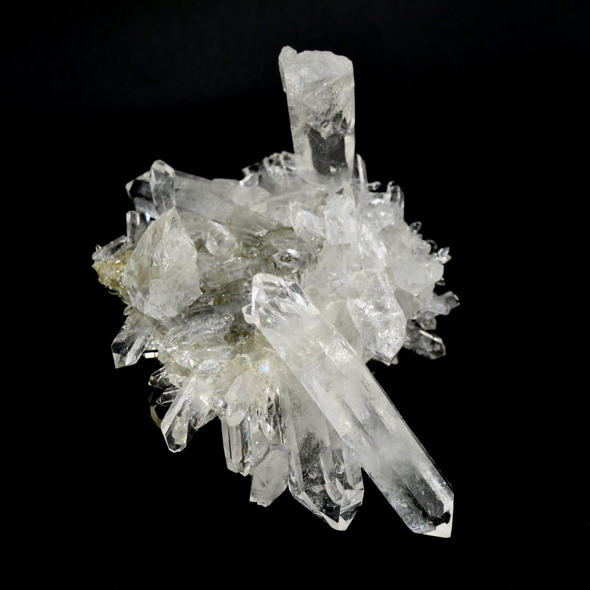 Cosmic Starburst Record Keeper Lemurian Silver Quartz Chlorite Crystal Cluster Starbrary Optical Corinto, Brazil