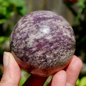 Unicorn Stone Pink Tourmaline Lepidolite Crystal Sphere