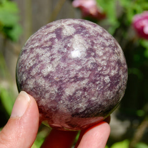 Unicorn Stone Pink Tourmaline Lepidolite Crystal Sphere