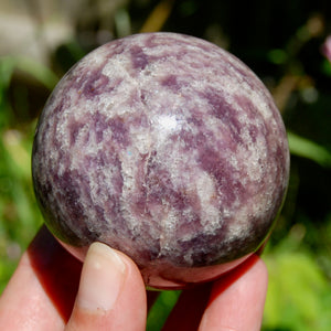 Unicorn Stone Pink Tourmaline Lepidolite Crystal Sphere