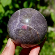 Load image into Gallery viewer, Large Unicorn Stone Pink Tourmaline Lepidolite Crystal Sphere
