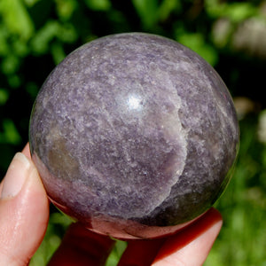 Large Unicorn Stone Pink Tourmaline Lepidolite Crystal Sphere