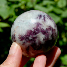 Load image into Gallery viewer, Unicorn Stone Pink Blue Tourmaline Lepidolite Crystal Sphere, Indicolite
