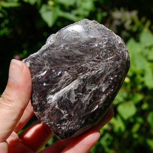 Gem Lepidolite Crystal Semi Polished Freeform