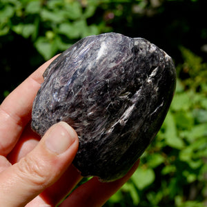 Flashy Gem Lepidolite Crystal Semi Polished Freeform