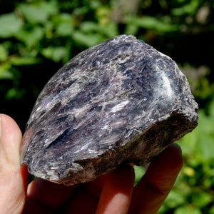 Flashy Gem Lepidolite Crystal Semi Polished Freeform