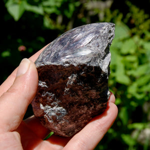 Flashy Gem Lepidolite Crystal Semi Polished Freeform