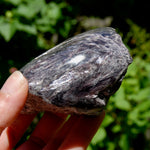 Flashy Gem Lepidolite Crystal Semi Polished Freeform