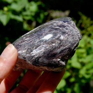 Flashy Gem Lepidolite Crystal Semi Polished Freeform