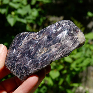 Large Flashy Gem Lepidolite Crystal Semi Polished Freeform