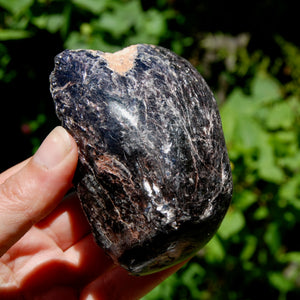 Large Flashy Gem Lepidolite Crystal Semi Polished Freeform