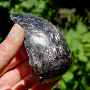 Large Flashy Gem Lepidolite Crystal Semi Polished Freeform