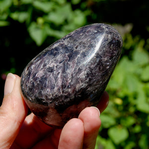 Flashy Gem Lepidolite Crystal Semi Polished Freeform