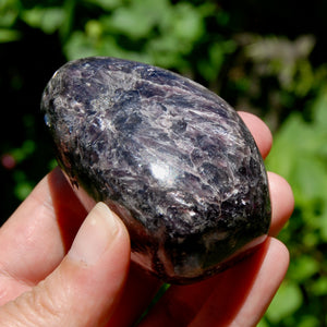 Flashy Gem Lepidolite Crystal Semi Polished Freeform