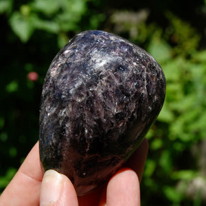 Flashy Gem Lepidolite Crystal Semi Polished Freeform