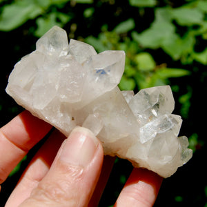 Raw Dow Channeler Clear Quartz Crystal Cluster, Limonite Specular Hematite, Zambia