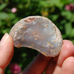Pink Botswana Agate Semi Polished Crystal Nodule