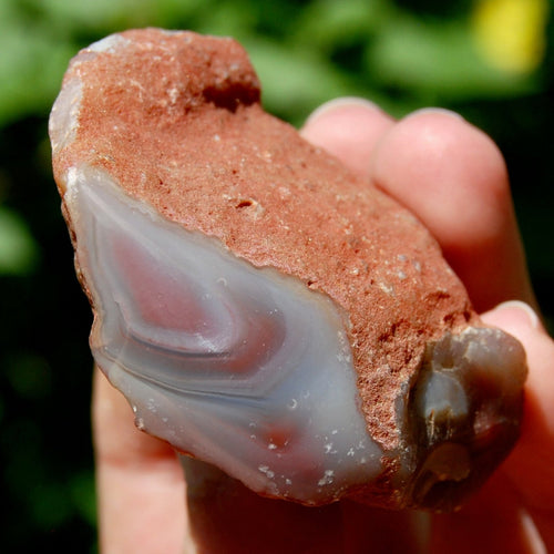 Pink Botswana Agate Crystal Nodule