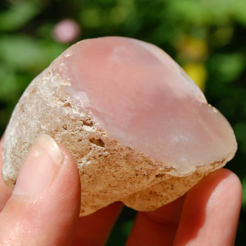  Pink Botswana Agate Crystal Nodule