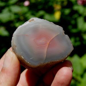 Botswana Agate Semi Polished Crystal Nodule