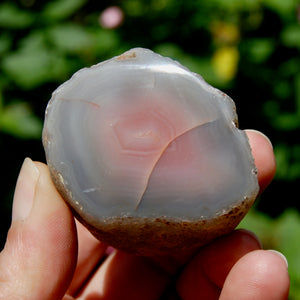 Botswana Agate Semi Polished Crystal Nodule