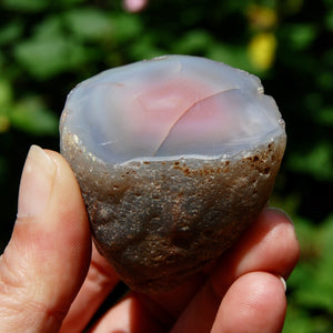 Botswana Agate Semi Polished Crystal Nodule