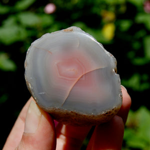 Botswana Agate Semi Polished Crystal Nodule