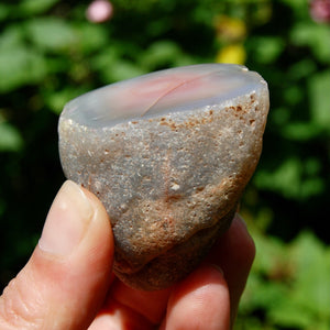 Botswana Agate Semi Polished Crystal Nodule