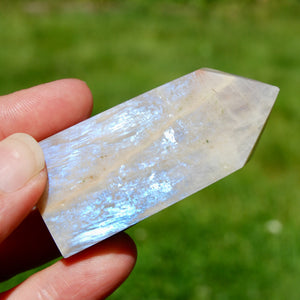 AAA Flashy Rainbow Moonstone Sunstone Crystal Tower