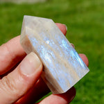 AAA Flashy Rainbow Moonstone Sunstone Crystal Tower