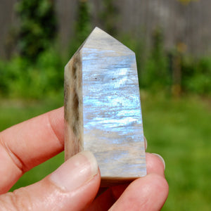 AAA Flashy Rainbow Moonstone Sunstone Crystal Tower