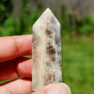 AAA Flashy Rainbow Moonstone Sunstone Crystal Tower