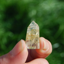 Load image into Gallery viewer, Golden Rutile Clear Quartz Crystal Mini Tower, Brazil
