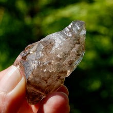 Load image into Gallery viewer, DT ET Smoky Amethyst Quartz Crystal Elestial, Specular Hematite Lepidocrocite Amethyst
