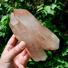 Load image into Gallery viewer, Record Keeper Soulmate Tantric Twin Pink Shadow Smoky Lemurian Seed Quartz Crystal Starbrary, Brazil
