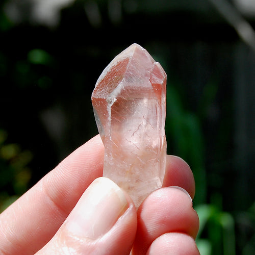 Tantric Twin Strawberry Pink Scarlet Temple Lemurian Quartz Crystal Dreamsicle Starbrary, Serra do Cabral, Brazil