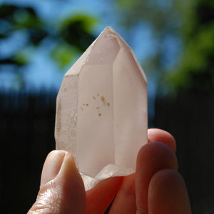 Pink Lithium Lemurian Quartz Crystal Dreamsicle Phantom Pyramids