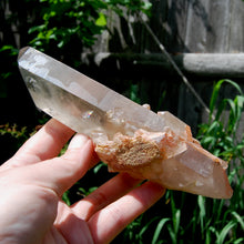 Load image into Gallery viewer, Channeler Cross Pink Shadow Smoky Lemurian Seed Quartz Crystal Starbrary Cluster, Brazil
