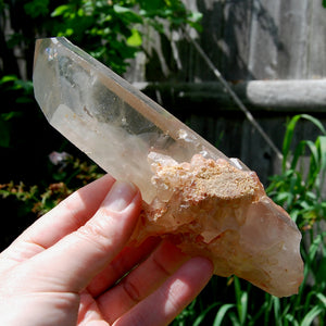 Channeler Cross Pink Shadow Smoky Lemurian Seed Quartz Crystal Starbrary Cluster, Brazil