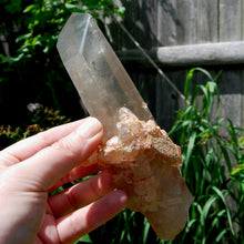 Load image into Gallery viewer, Channeler Cross Pink Shadow Smoky Lemurian Seed Quartz Crystal Starbrary Cluster, Brazil
