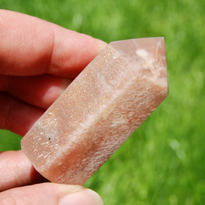 AAA Confetti Sunstone Crystal Tower, Top Quality Gem Sunstone Crystal Point