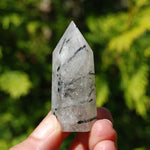 Black Tourmaline Quartz Crystal Tower