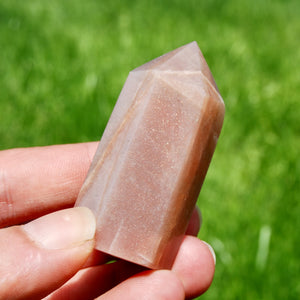 AAA Confetti Sunstone Crystal Tower, Top Quality Gem Sunstone Crystal Point