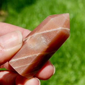 Confetti Sunstone Crystal Tower, Top Quality Gem Sunstone Crystal Point