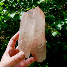 Load image into Gallery viewer, Record Keeper Soulmate Tantric Twin Pink Shadow Smoky Lemurian Seed Quartz Crystal Starbrary, Brazil
