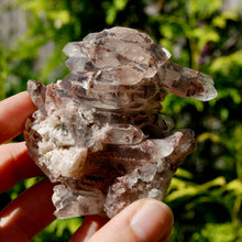 Load image into Gallery viewer, DT Floater Red Phantom Pyramid Hematoid Quartz Crystal Cluster, Specular Hematite, Zambia
