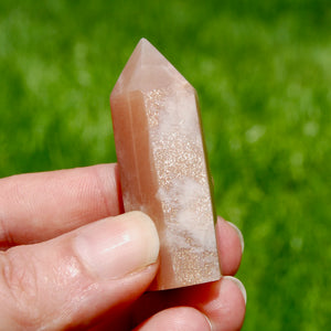 Gemmy Confetti Sunstone Crystal Tower, Top Quality Gem Sunstone Crystal Point