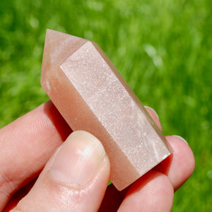 Gemmy Confetti Sunstone Crystal Tower, Top Quality Gem Sunstone Crystal Point