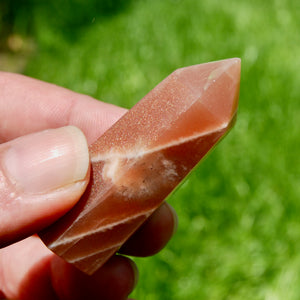 Confetti Sunstone Crystal Tower, Top Quality Gem Sunstone Crystal Point